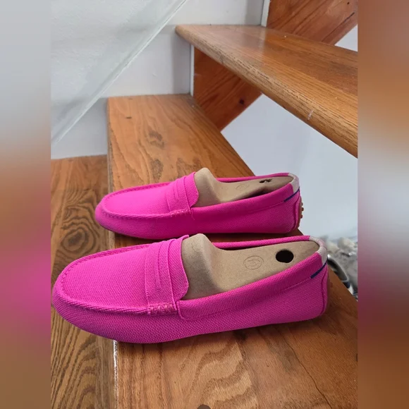 Rothy's The Driver Loafer Classic Business Casual Dragonfruit Pink Knit Size 10 - Picture 4 of 9